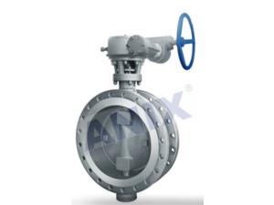 High performance metal seal gear operated butterfly valve