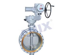 High performance metal hard seal electric butterfly valve